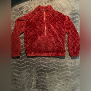 Burgundy cropped sweater